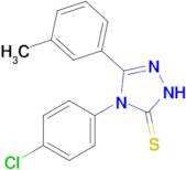 4-(4-chlorophenyl)-3-(3-methylphenyl)-4,5-dihydro-1H-1,2,4-triazole-5-thione