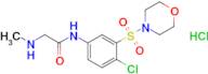 n-[4-chloro-3-(morpholine-4-sulfonyl)phenyl]-2-(methylamino)acetamide hydrochloride