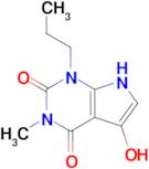 5-hydroxy-3-methyl-1-propyl-1H,2H,3H,4H,7H-pyrrolo[2,3-d]pyrimidine-2,4-dione