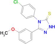 4-(4-chlorophenyl)-3-(3-methoxyphenyl)-4,5-dihydro-1H-1,2,4-triazole-5-thione