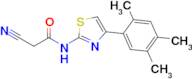 2-Cyano-n-[4-(2,4,5-trimethylphenyl)-1,3-thiazol-2-yl]acetamide