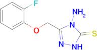 4-amino-3-[(2-fluorophenoxy)methyl]-4,5-dihydro-1H-1,2,4-triazole-5-thione