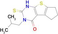 1,2,3,5,6,7-Hexahydro-3-(2-methylpropyl)-2-thioxo-4H-cyclopenta[4,5]thieno[2,3-d]pyrimidin-4-one