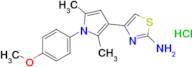 4-[1-(4-methoxyphenyl)-2,5-dimethyl-1h-pyrrol-3-yl]-1,3-thiazol-2-amine hydrochloride