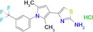 4-{2,5-dimethyl-1-[3-(trifluoromethyl)phenyl]-1h-pyrrol-3-yl}-1,3-thiazol-2-amine hydrochloride