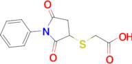 2-[(2,5-dioxo-1-phenylpyrrolidin-3-yl)sulfanyl]acetic acid