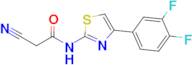 2-Cyano-N-[4-(3,4-difluorophenyl)-1,3-thiazol-2-yl]acetamide