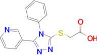 2-{[4-phenyl-5-(pyridin-3-yl)-4h-1,2,4-triazol-3-yl]sulfanyl}acetic acid