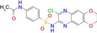 N-[4-[[(8-Chloro-2,3-dihydro-1,4-dioxino[2,3-g]quinoxalin-7-yl)amino]sulfonyl]phenyl]acetamide