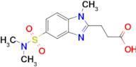 3-[5-(dimethylsulfamoyl)-1-methyl-1h-1,3-benzodiazol-2-yl]propanoic acid