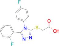 2-{[5-(2-fluorophenyl)-4-(4-fluorophenyl)-4h-1,2,4-triazol-3-yl]sulfanyl}acetic acid