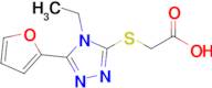 2-{[4-ethyl-5-(furan-2-yl)-4h-1,2,4-triazol-3-yl]sulfanyl}acetic acid