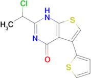 2-(1-chloroethyl)-5-(thiophen-2-yl)-1H,4H-thieno[2,3-d]pyrimidin-4-one