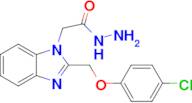 2-[2-(4-chlorophenoxymethyl)-1h-1,3-benzodiazol-1-yl]acetohydrazide