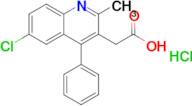 2-(6-Chloro-2-methyl-4-phenylquinolin-3-yl)acetic acid hydrochloride
