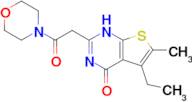 5-ethyl-6-methyl-2-[2-(morpholin-4-yl)-2-oxoethyl]-1H,4H-thieno[2,3-d]pyrimidin-4-one