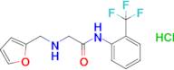 2-[(furan-2-ylmethyl)amino]-n-[2-(trifluoromethyl)phenyl]acetamide hydrochloride