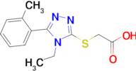 2-{[4-ethyl-5-(2-methylphenyl)-4h-1,2,4-triazol-3-yl]sulfanyl}acetic acid