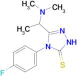 3-[1-(dimethylamino)ethyl]-4-(4-fluorophenyl)-4,5-dihydro-1H-1,2,4-triazole-5-thione