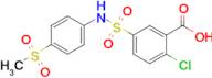 2-Chloro-5-[(4-methanesulfonylphenyl)sulfamoyl]benzoic acid