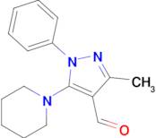 3-Methyl-1-phenyl-5-(piperidin-1-yl)-1h-pyrazole-4-carbaldehyde