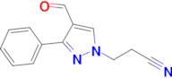 3-(4-Formyl-3-phenyl-1h-pyrazol-1-yl)propanenitrile