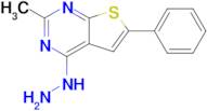 4-Hydrazinyl-2-methyl-6-phenylthieno[2,3-d]pyrimidine