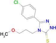 3-(4-chlorophenyl)-4-(3-methoxypropyl)-4,5-dihydro-1H-1,2,4-triazole-5-thione