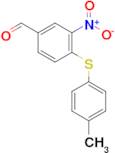 4-[(4-methylphenyl)sulfanyl]-3-nitrobenzaldehyde