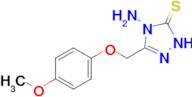 4-amino-3-[(4-methoxyphenoxy)methyl]-4,5-dihydro-1H-1,2,4-triazole-5-thione