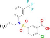 2-Chloro-5-[(prop-2-en-1-yl)[3-(trifluoromethyl)phenyl]sulfamoyl]benzoic acid