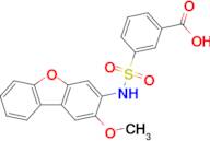 3-[[(2-Methoxy-3-dibenzofuranyl)amino]sulfonyl]benzoic acid