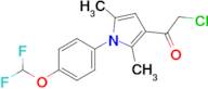 2-Chloro-1-{1-[4-(difluoromethoxy)phenyl]-2,5-dimethyl-1h-pyrrol-3-yl}ethan-1-one