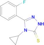 4-cyclopropyl-3-(2-fluorophenyl)-4,5-dihydro-1H-1,2,4-triazole-5-thione