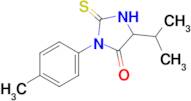 5-(1-Methylethyl)-3-(4-methylphenyl)-2-thioxo-4-imidazolidinone