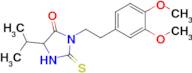 3-[2-(3,4-dimethoxyphenyl)ethyl]-5-(propan-2-yl)-2-sulfanylideneimidazolidin-4-one