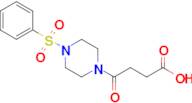 4-[4-(benzenesulfonyl)piperazin-1-yl]-4-oxobutanoic acid