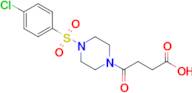 4-[4-(4-chlorobenzenesulfonyl)piperazin-1-yl]-4-oxobutanoic acid