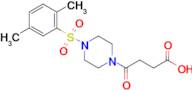 4-[4-(2,5-dimethylbenzenesulfonyl)piperazin-1-yl]-4-oxobutanoic acid