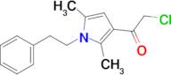 2-Chloro-1-[2,5-dimethyl-1-(2-phenylethyl)-1h-pyrrol-3-yl]ethan-1-one