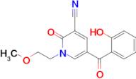 5-(2-Hydroxybenzoyl)-1-(2-methoxyethyl)-2-oxo-1,2-dihydropyridine-3-carbonitrile