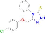 3-[(4-chlorophenoxy)methyl]-4-phenyl-4,5-dihydro-1H-1,2,4-triazole-5-thione