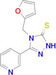 4-[(furan-2-yl)methyl]-3-(pyridin-3-yl)-4,5-dihydro-1H-1,2,4-triazole-5-thione