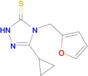 3-cyclopropyl-4-[(furan-2-yl)methyl]-4,5-dihydro-1H-1,2,4-triazole-5-thione