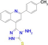 4-amino-3-[2-(4-methylphenyl)quinolin-4-yl]-4,5-dihydro-1H-1,2,4-triazole-5-thione