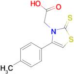 2-[4-(4-methylphenyl)-2-sulfanylidene-2,3-dihydro-1,3-thiazol-3-yl]acetic acid