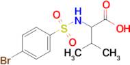 2-(4-Bromobenzenesulfonamido)-3-methylbutanoic acid