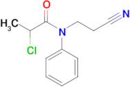 2-Chloro-n-(2-cyanoethyl)-n-phenylpropanamide