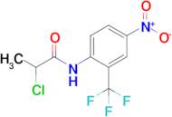 2-Chloro-n-[4-nitro-2-(trifluoromethyl)phenyl]propanamide