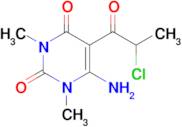 6-Amino-5-(2-chloropropanoyl)-1,3-dimethyl-1,2,3,4-tetrahydropyrimidine-2,4-dione